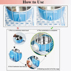 2 Pieces Crate Dog Bowl, Removable Stainless Steel Pet Kennel Hanging Food - Image 5