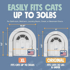 Purrfect Portal Meow Manor® XL Interior Cat Door, No-Flap Pet Door - Image 6