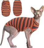 BRKURLEG Sphynx Hairless Cats Shirt Puppy Clothes Soft Cotton T-Shirts Cute by BRKURLEG