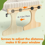 Cat Perch for Window XiaZ Cats Hammock Indoor Cat Bed for Window Adjustable - Image 6