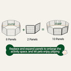 Yaheetech Dog Playpen, 24 inch 2 Panels Dog Pen - Image 6