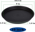 6 Pack 10 inch Plant Saucer, Heavy Duty Plastic Plant Saucers 10 inch Round - Image 2