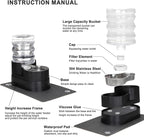 RIZZARI Automatic Cat Water Dispenser: Large 5L Black - Image 3