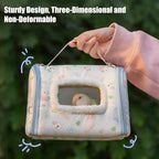Portable Bird Travel Carrier, Transparent Window Visibility, 23.5x18x16cm - Image 4