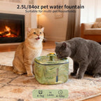 Cat Water Fountain, 2.5L/84oz Cat Fountain - Image 2