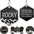 Ultra Joys Stainless Steel Personalized Dog & Cat Tags, Front & Back Engraving by UltraJoys