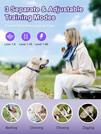 Bousnic Dog Shock Collar 2 Dogs - 3300 ft Waterproof Training Collar - Image 3