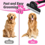 MIU COLOR Long Hair Pet Grooming Brush, Deshedding Tool - Image 4