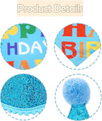 PET SHOW 3Pcs Blue Small Dog Birthday Bandana Set - Image 3