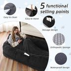 Human Dog Bed, Washable Faux Fur Pet Bed - Image 3