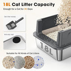 2PACK Stainless Steel Cat Litter Box - Image 6