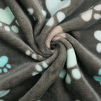 Luciphia 1 Pack 3 Blankets Fluffy Premium Fleece Pet Blanket Flannel Paw - Image 4