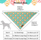 ADOGGYGO Easter Dog Bandana 2 Pack, Bunny Egg Carrot Print Pet Scarf Bib - Image 4