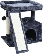 Small Cat Tree Tower for Indoor Use – Stable Condo by SIYIPURR