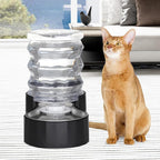 RIZZARI Dog Water Bowl Dispenser: 5L Black Stainless Steel Gravity Feeder - Image 7