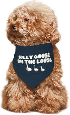 Silly Goose on The Loose Triangle Dog Bandana, Summer Bandana Funny Triangle - Image 7