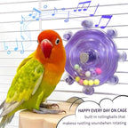 Parakeet Toys, Small Parrot Rotating Interactive Training Toy, Parakeet Cage - Image 7