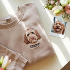 NAZENTI Custom Photo Pet Embroidered Sweatshirt, Custom Dog Face Embroidered - Image 3
