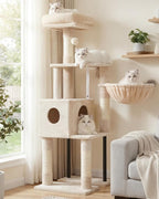 Heybly Cat Tree, 49.2 Inches Cat Tower by HEYBLY