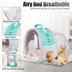 Back Expandable Backpack for Small Animals, Portable Travel Bag Breathable Pet - Image 3