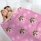 Personalized Paw Print Dog Blanket - Image 5