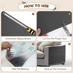 Eunice Cat Scratching Mat, Self-Adhesive Cat Scratch Carpet, Trimmable - Image 4