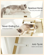 FourFurPets 72.4" Cat Tree, Modern Cat Tower - Image 6