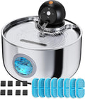 Cordless Cat Water Fountain Wireless: Battery Powered Pet Water Fountains by NOBXBON