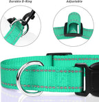 TagME Reflective Nylon Dog Collars, Adjustable Classic Pet Collar - Image 3