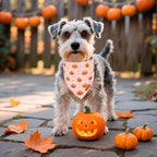 PTDECOR Halloween Dog Bandana, Cute Ghost Pumpkin Design Reversible Holiday Pet - Image 2