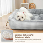 MIHIKK Rectangle Dog Beds for Small Dogs & Cats, Orthopedic Sleeping Pet Bed - Image 2