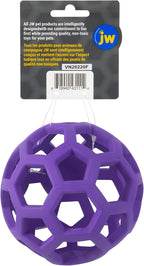 JW Pet Hol-ee Roller Dog Toy Puzzle Ball, Natural Rubber, Colors May Vary - Image 2