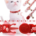 azuza 4 Pack Valentines Kitten Collar - Image 4
