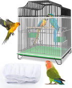 Bissap Bird Cage Seed Catcher, Universal Birdcage Net Nylon Adjustable Elastic by Bissap