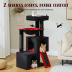 PAWZ Road Large Cat Tree, 41 Inches Gothic Cat Tower - Image 6
