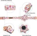 Lionheart glory Dog Collar Flower Collar Pink Dog Collar - Image 2