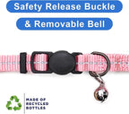 Pawtitas Recycled Pink Reflective Cat Collar – Eco-Friendly Breakaway Safety - Image 6