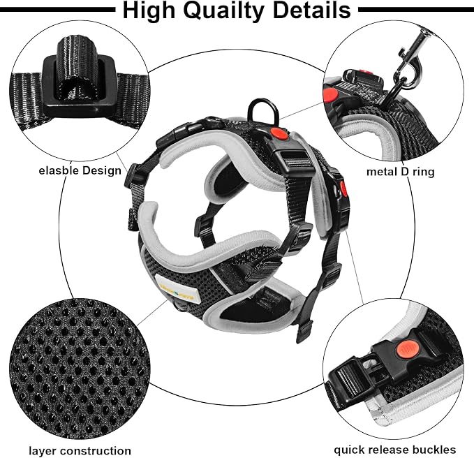 Cat Harness and Leash for Walking, Retractable Cat Harnesses and Leash Set - Image 3