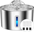 Cat Water Fountain Stainless Steel - 74oz/2.2L Pet Gift Dog Water Dispenser by CatWaterFountain