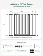 Babelio Baby Gate for Doorways and Stairs, PressGuard P7 Auto Close Dog Gate - Image 6