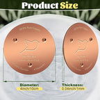 NNG 3 Pack Bird Bath Copper Disk, 1mm Thick Reinforced 99.9% Pure Copper Bird - Image 5