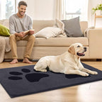 Buganda Dog Door Mat for Muddy Paws, Absorbent Dirt Trapper Washable Indoor - Image 7