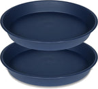 2 Pack of 16 17 inch Plant Saucer, 2.3" Depth, Plant Trays by Bleuhome