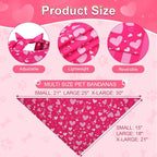 Valentines Dog Bandana St Patricks Day and Easter Dog Bandana Large 3PCS - Image 3