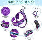 SlowTon No Pull Small Dog Harness and Leash Set, Puppy Soft Vest Harness Neck & - Image 7