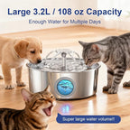 Stainless Steel Cat Water Fountain - Image 6