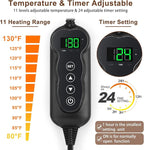 MIXJOY Heated Dog Bed, 11 Adjustable Temperature Dog Heating Pad Indoor - Image 3