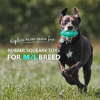 EASTBLUE Squeaky Dog Toys for Aggressive Chewers: Rubber Interactive Puppy Ball - Image 2