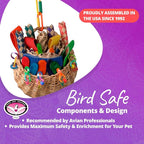 Super Bird Creations SB669 Wicker Foraging Basket Bird Toy - Image 6