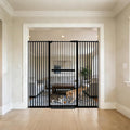 Lumizone Extra Tall Cat Gate 61.02" High Pressure Mounted Extra Wide by Lumizone